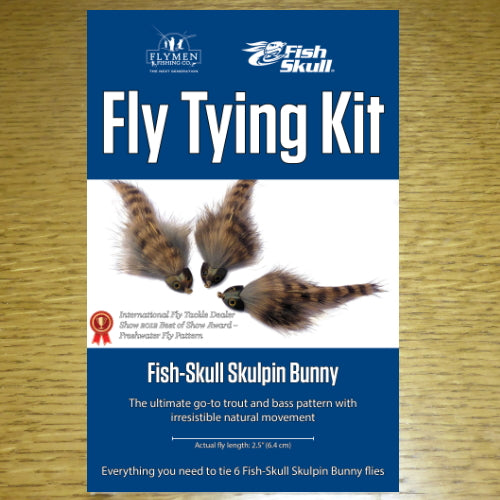 Flymen Fishing Co Fly Tying Kit – Fish-Skull Sculpin Bunny AVAILABLE AT TROUTLORE FLY TYING STORE AUSTRALIA