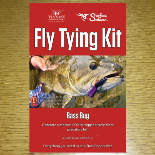 Flymen Fishing Co Fly Tying Kit – Surface Seducer Bass Bug AVAILABLE AT TROUTLORE FLY TYING STORE AUSTRALIA