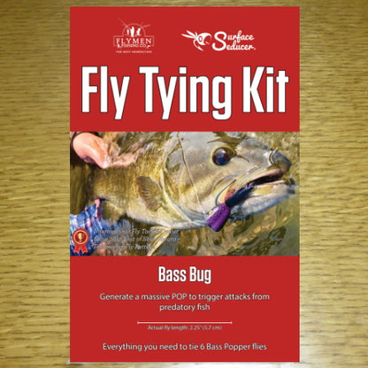 Flymen Fishing Co Fly Tying Kit – Surface Seducer Bass Bug AVAILABLE AT TROUTLORE FLY TYING STORE AUSTRALIA