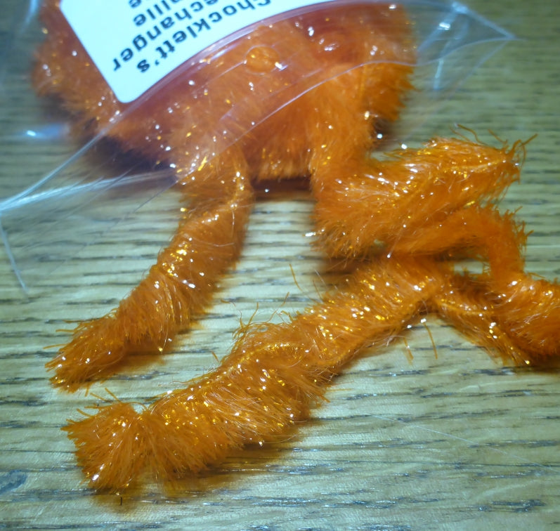 Hareline Chockletts Gamechanger Chenille - Orange AVAILABLE AT TROUTLORE FLY TYING STORE AUSTRALIA