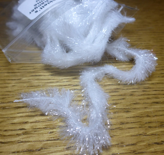 Hareline Chockletts Gamechanger Chenille - Clear AVAILABLE AT TROUTLORE FLY TYING STORE AUSTRALIA