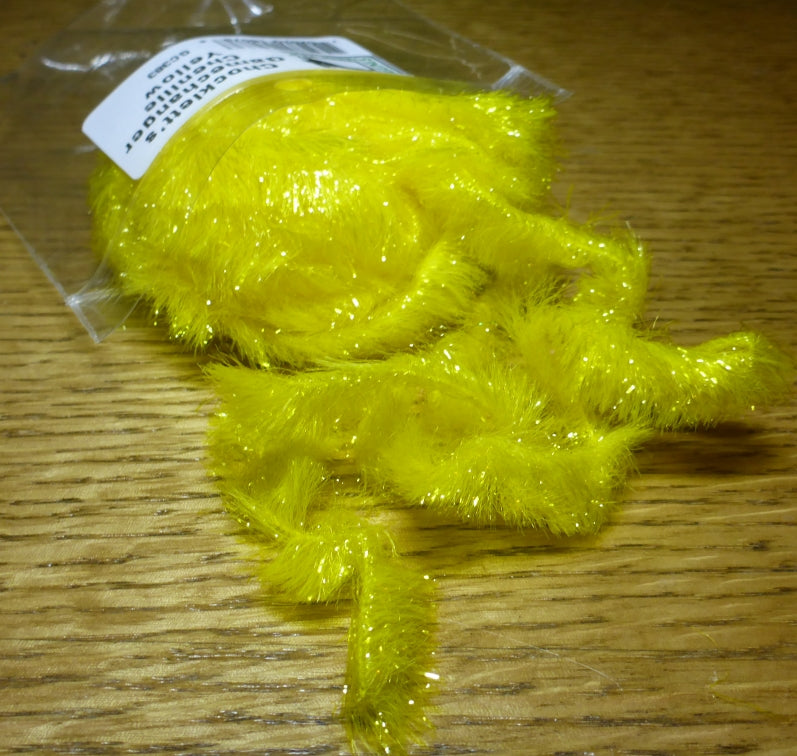 Hareline Chockletts Gamechanger Chenille - Yellow AVAILABLE AT TROUTLORE FLY TYING STORE AUSTRALIA