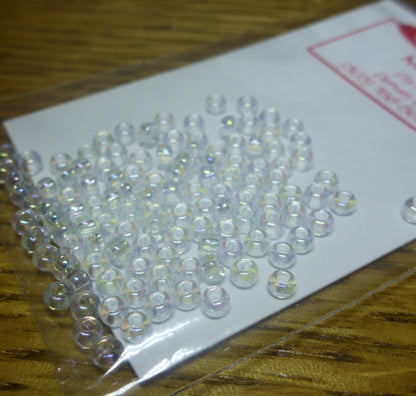 Tyers Glass Beads – Crystal AVAILABLE AT TROUTLORE FLY TYING STORE AUSTRALIA