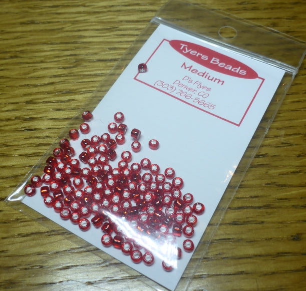 Tyers Glass Beads – Red