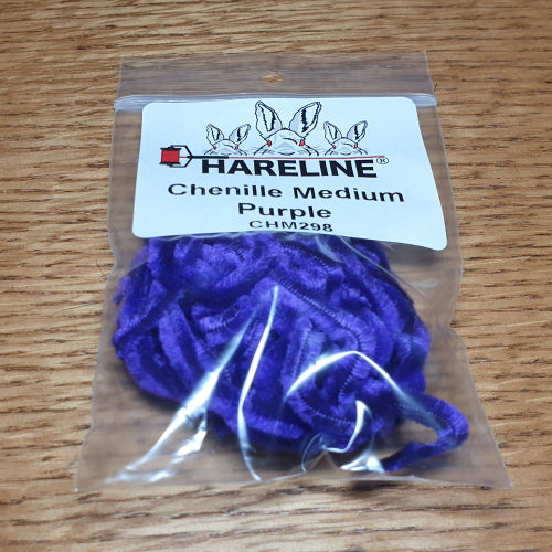 Hareline Medium Chenille - Purple AVAILABLE AT TROUTLORE FLY TYING STORE AUSTRALIA