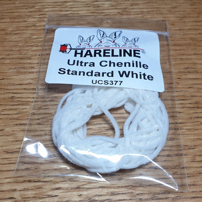 Hareline Ultra Chenille Standard – White