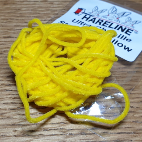 Hareline Ultra Chenille Standard – Yellow AVAILABLE AT TROUTLORE FLY TYING STORE AUSTRALIA