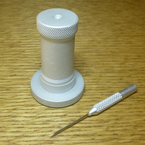 HARELINE ALUMINIUM BOBBIN WITH HOLDER  AVAILABLE AT TROUTLORE FLY TYING STORE AUSTRALIA