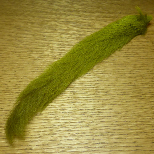 Hareline Calf Tail Olive AVAILABLE AT TROUTLORE FLY TYING STORE AUSTRALIA