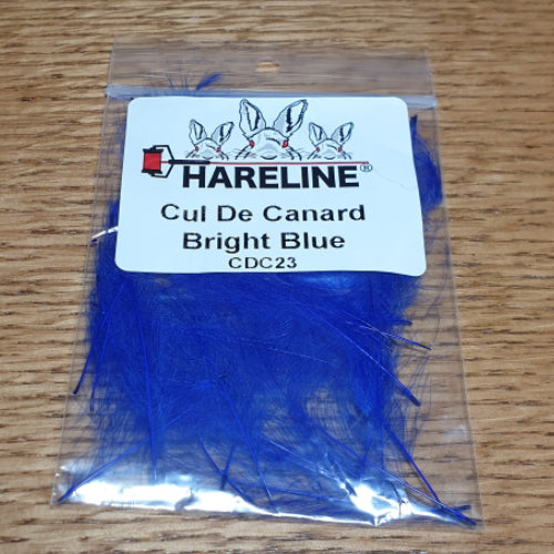 Hareline Cul de Canard Bright Blue AVAILABLE AT TROUTLORE FLY TYING STORE AUSTRALIA