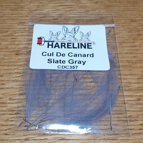 Hareline Cul de Canard Slate Gray AVAILABLE AT TROUTLORE FLY TYING STORE AUSTRALIA