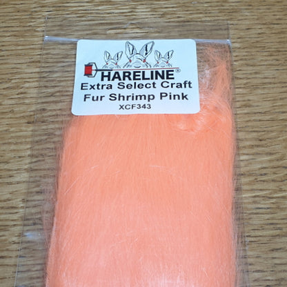 Hareline Extra Select Craft Fur Shrimp Pink AVAILABLE AT TROUTLORE FLY TYING STORE AUSTRALIA