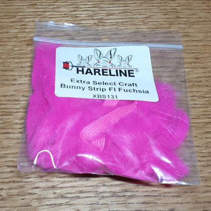 Hareline Extra Select Craft Bunny Strips Fl Fuchsia