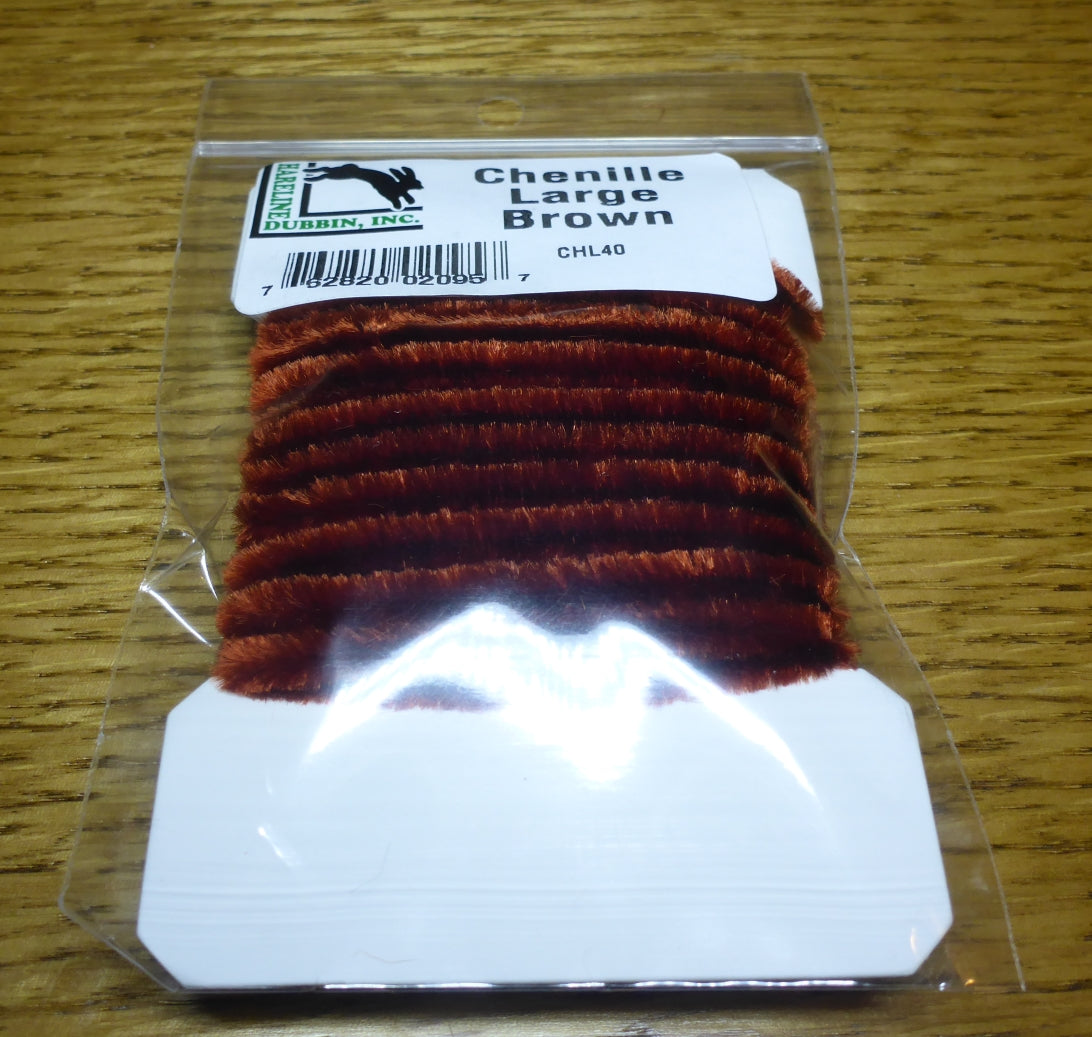 Hareline Large Chenille - Brown AVAILABLE AT TROUTLORE FLY TYING STORE AUSTRALIA