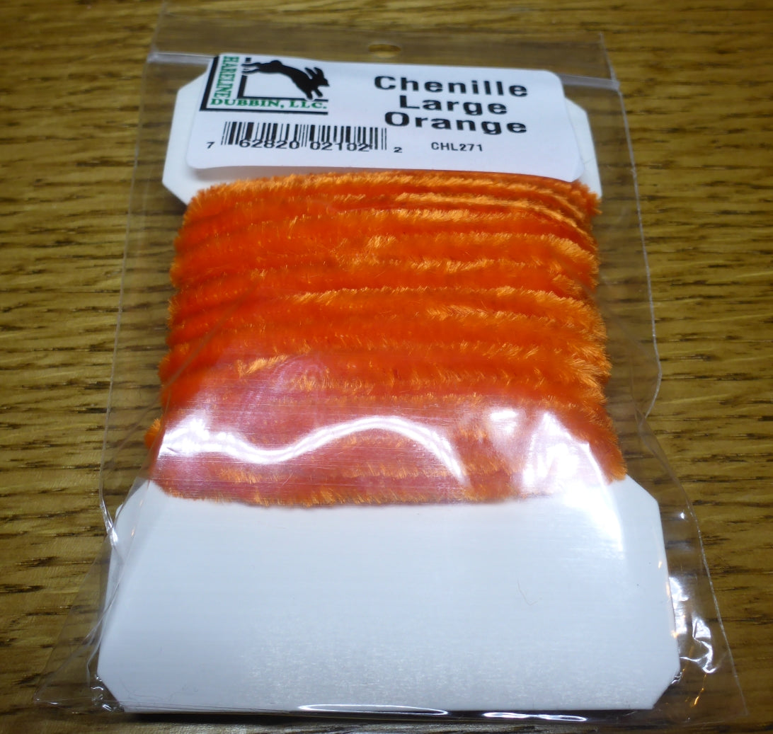 Hareline Large Chenille - Orange AVAILABLE AT TROUTLORE FLY TYING STORE AUSTRALIA