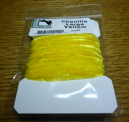 Hareline Large Chenille - Yellow AVAILABLE AT TROUTLORE FLY TYING STORE AUSTRALIA