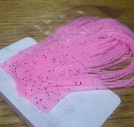 Hareline Loco Legs Bonefish Pink AVAILABLE AT TROUTLORE FLY TYING STORE AUSTRALIA