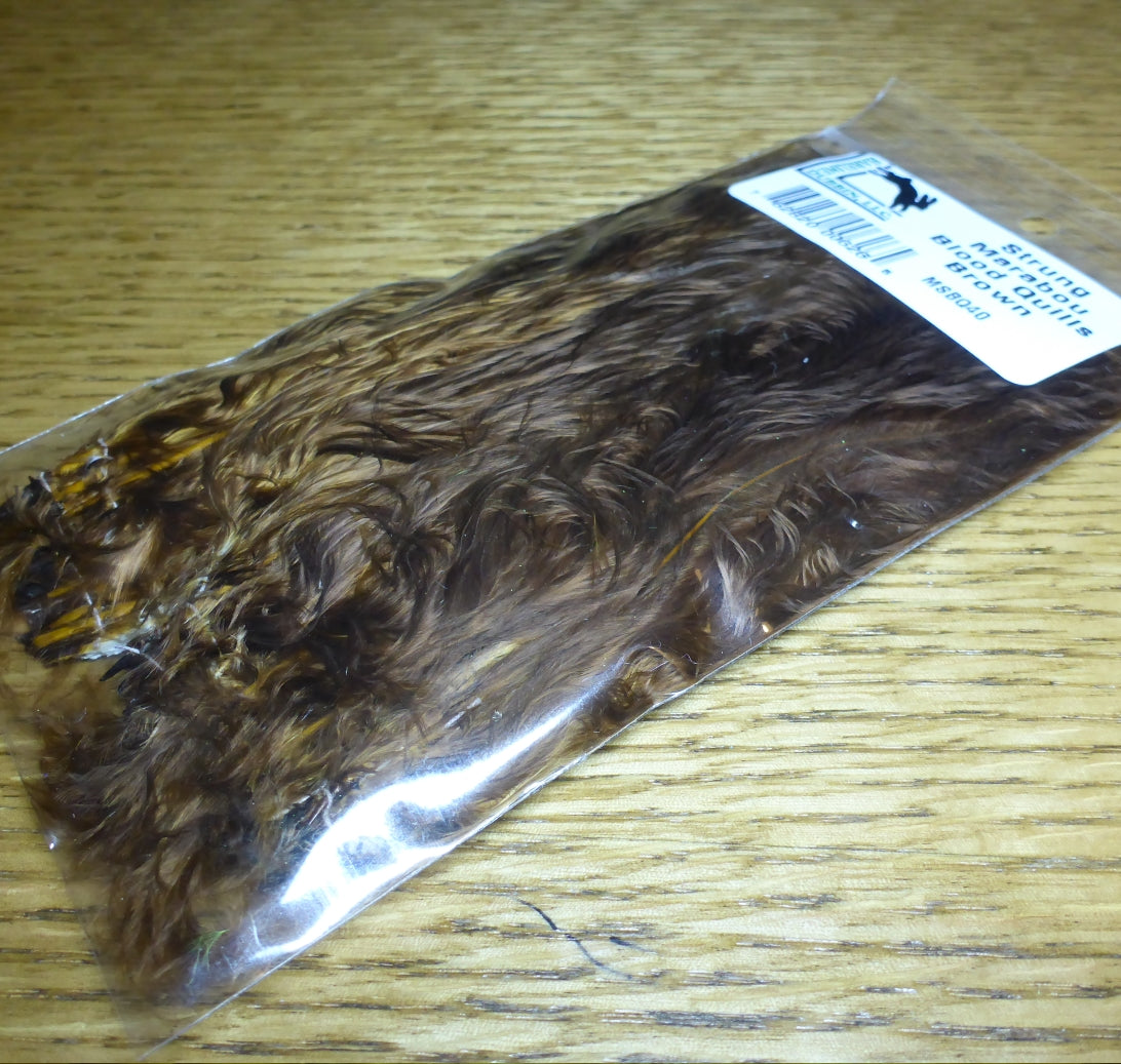 Hareline Marabou Blood Quills Brown