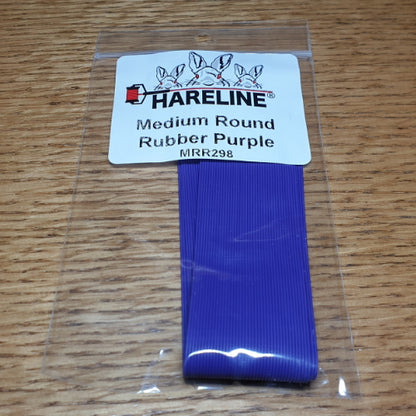 Hareline Round Rubber Legs Purple