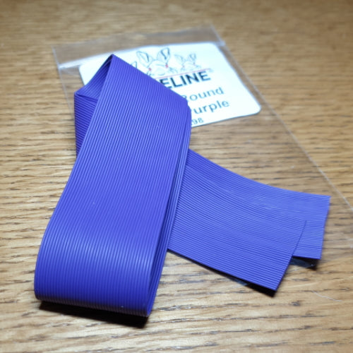 Hareline Round Rubber Legs Purple AVAILABLE AT TROUTLORE FLY TYING STORE AUSTRALIA