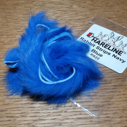 Hareline Rabbit Strips Navy Blue AVAILABLE AT TROUTLORE FLY TYING STORE AUSTRALIA