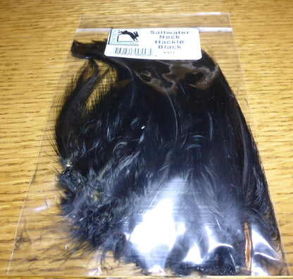 Harelline Saltwater Neck Hackle Black