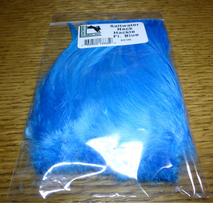 Harelline Saltwater Neck Hackle Fl Blue