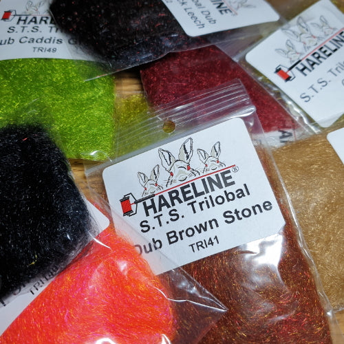 Hareline STS Trilobal Dubbing AVAILABLE AT TROUTLORE FLY TYING STORE AUSTRALIA