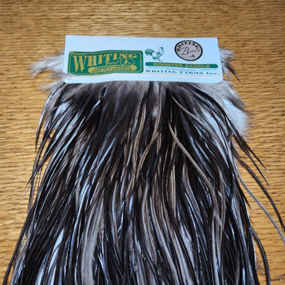 Whiting Hebert Miner Saddle Bronze Grade – Black AVAILABLE AT TROUTLORE FLY TYING STORE AUSTRALIA