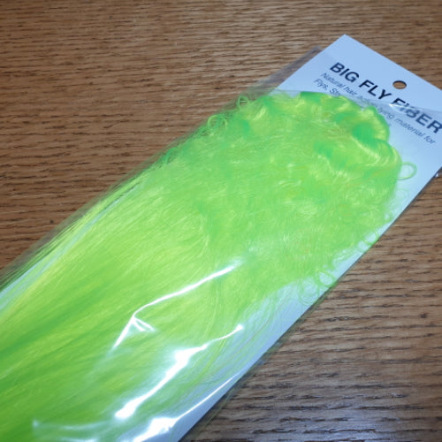 Hedron Big Fly Fiber Curled - Fl Yellow AVAILABLE AT TROUTLORE FLY TYING STORE AUSTRALIA