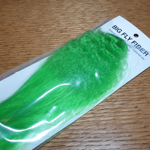 Hedron Big Fly Fiber Curled - Green AVAILABLE AT TROUTLORE FLY TYING STORE AUSTRALIA