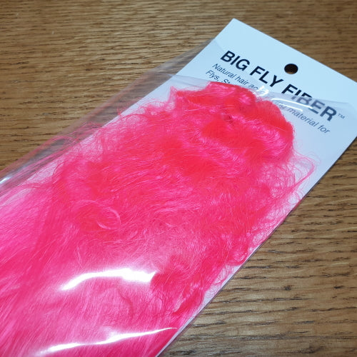 Hedron Big Fly Fiber Curled - Hot Pink AVAILABLE AT TROUTLORE FLY TYING STORE AUSTRALIA