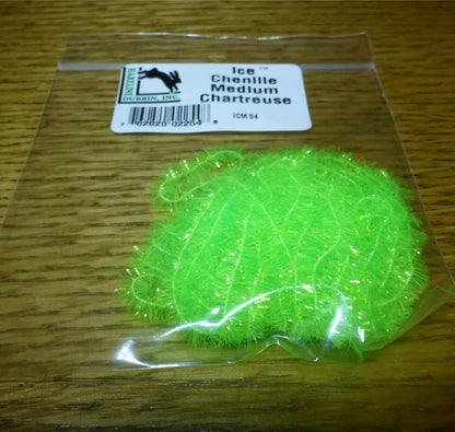 Ice Chenille - Chartreuse AVAILABLE AT TROUTLORE FLY TYING STORE AUSTRALIA