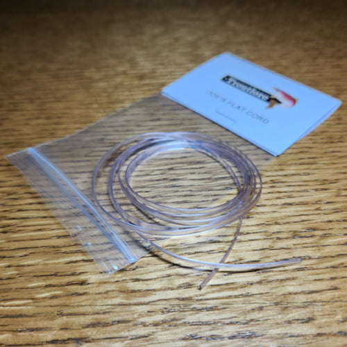 Joe’s Flat Cord – Clear  AVAILABLE AT TROUTLORE FLY TYING STORE AUSTRALIA