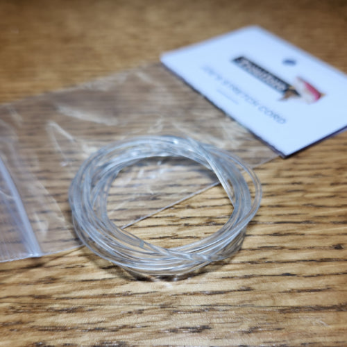 Joe’s Stretch Cord – Clear 1.5mm  AVAILABLE AT TROUTLORE FLY TYING STORE AUSTRALIA