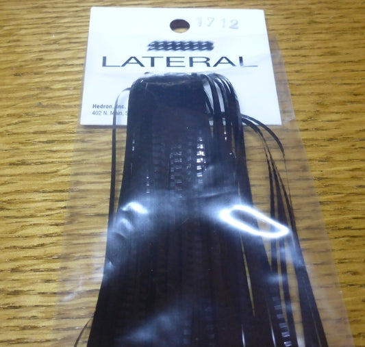 Hedron Lateral Scale - Black AVAILABLE AT TROUTLORE FLY TYING STORE AUSTRALIA