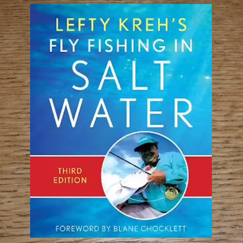 LEFTY KREH'S FLY FISHING IN SALT WATER BOOK  AVAILABLE AT TROUTLORE FLY TYING STORE AUSTRALIA