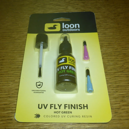 LOON UV FLY FINISH HOT GREEN AVAILABLE AT TROUTLORE FLY TYING STORE AUSTRALIA