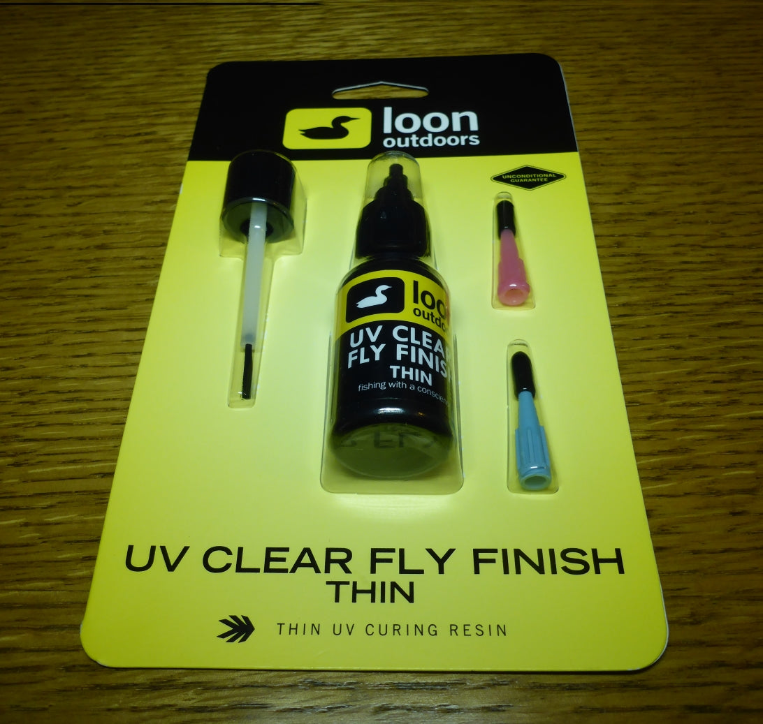 LOON UV CLEAR FLY FINISH THIN UV RESIN GLUE AVAILABLE AT TROUTLORE FLY TYING STORE AUSTRALIA