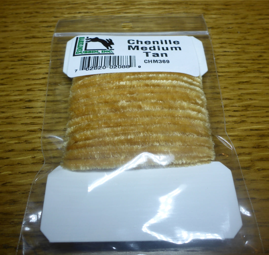 Hareline Medium Chenille - Tan AVAILABLE AT TROUTLORE FLY TYING STORE AUSTRALIA