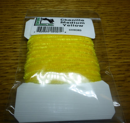 Hareline Medium Chenille - Yellow AVAILABLE AT TROUTLORE FLY TYING STORE AUSTRALIA