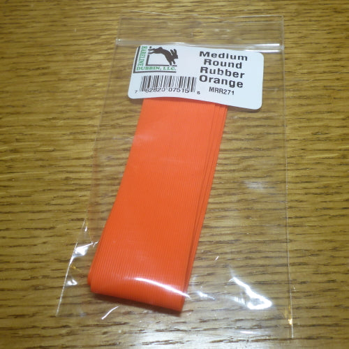 Hareline Round Rubber Legs Orange