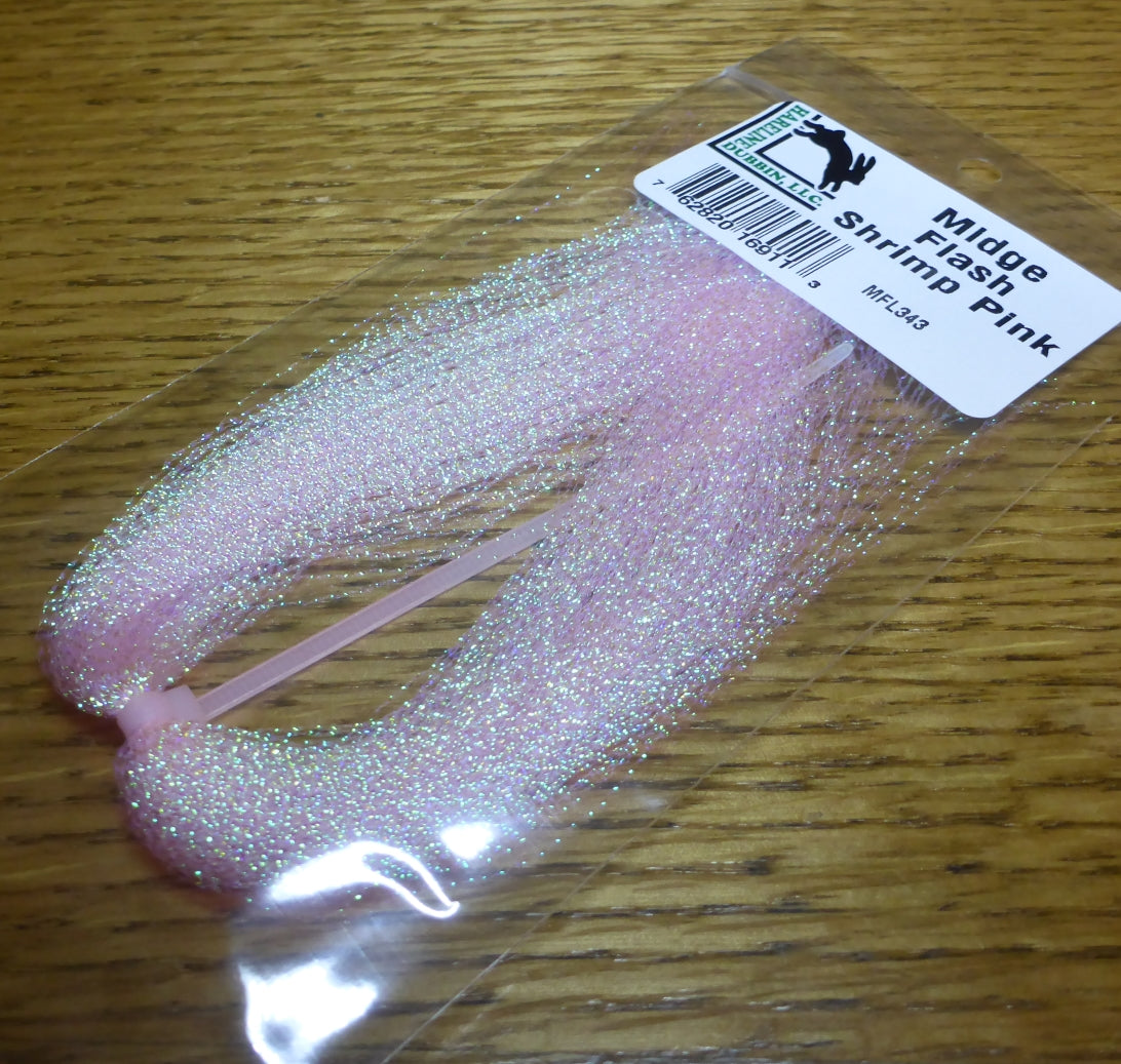 Hareline Midge Flash Shrimp Pink