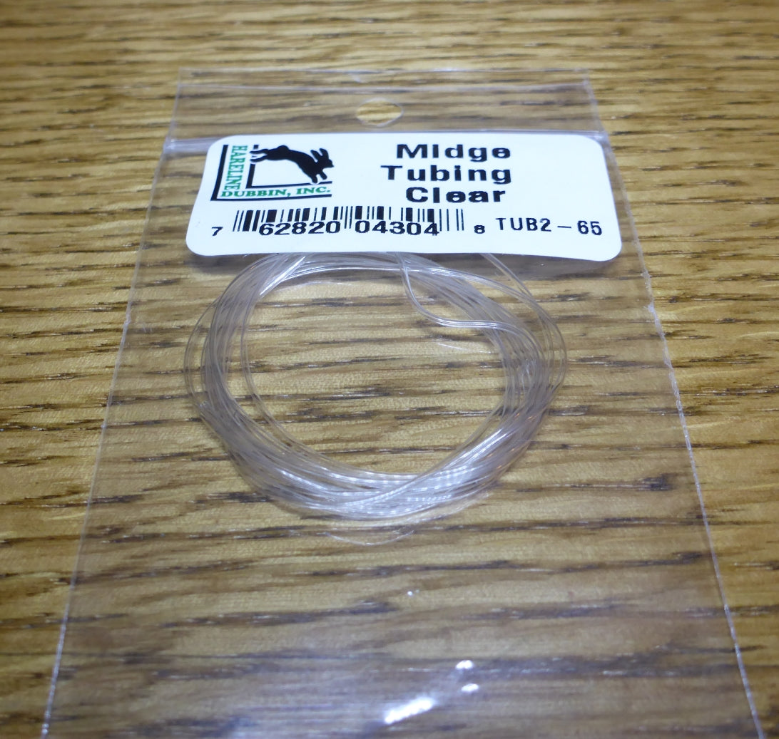 Stretch Midge Tubing Clear AVAILABLE AT TROUTLORE FLY TYING STORE AUSTRALIA