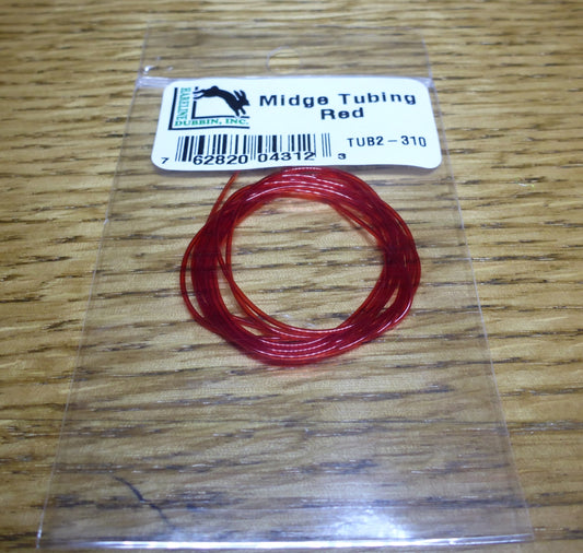 Stretch Midge Tubing Red AVAILABLE AT TROUTLORE FLY TYING STORE AUSTRALIA