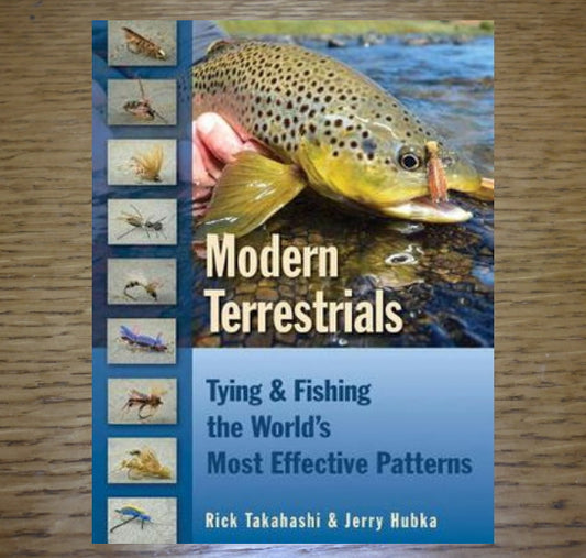 MODERN TERRESTRIALS BOOK BY TICK TAKAHASHI & JERRY HUBKA AVAILABLE AT TROUTLORE FLY TYING STORE AUSTRALIA