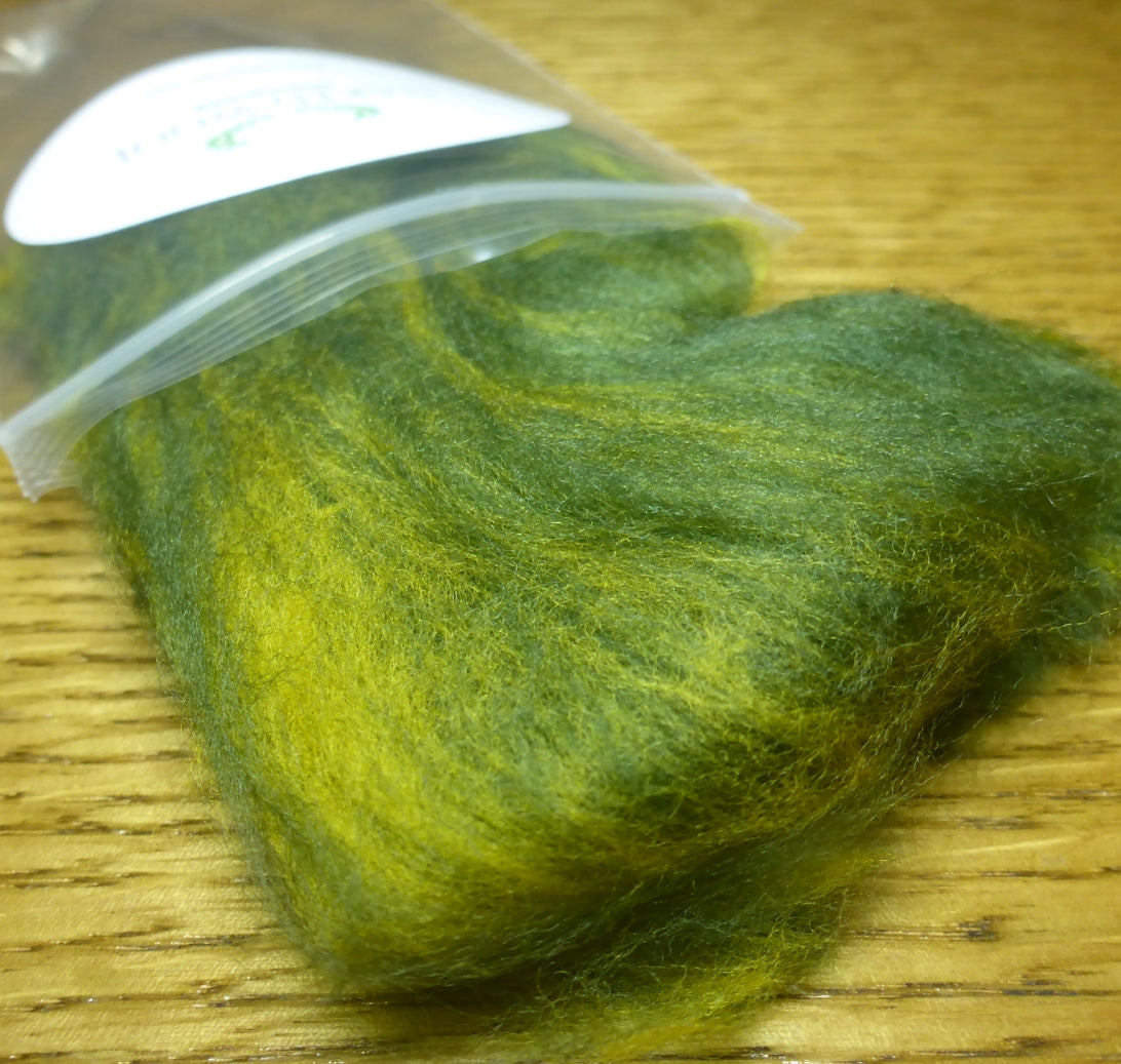 Lv2Nymph Naked Wool Dubbing - Nightshade AVAILABLE AT TROUTLORE FLY TYING STORE AUSTRALIA