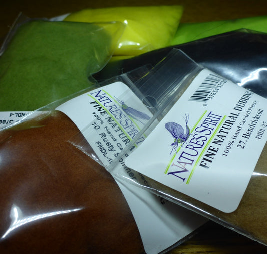 Nature's Spirit Fine Natural Dubbing AVAILABLE AT TROUTLORE FLY TYING STORE AUSTRALIA