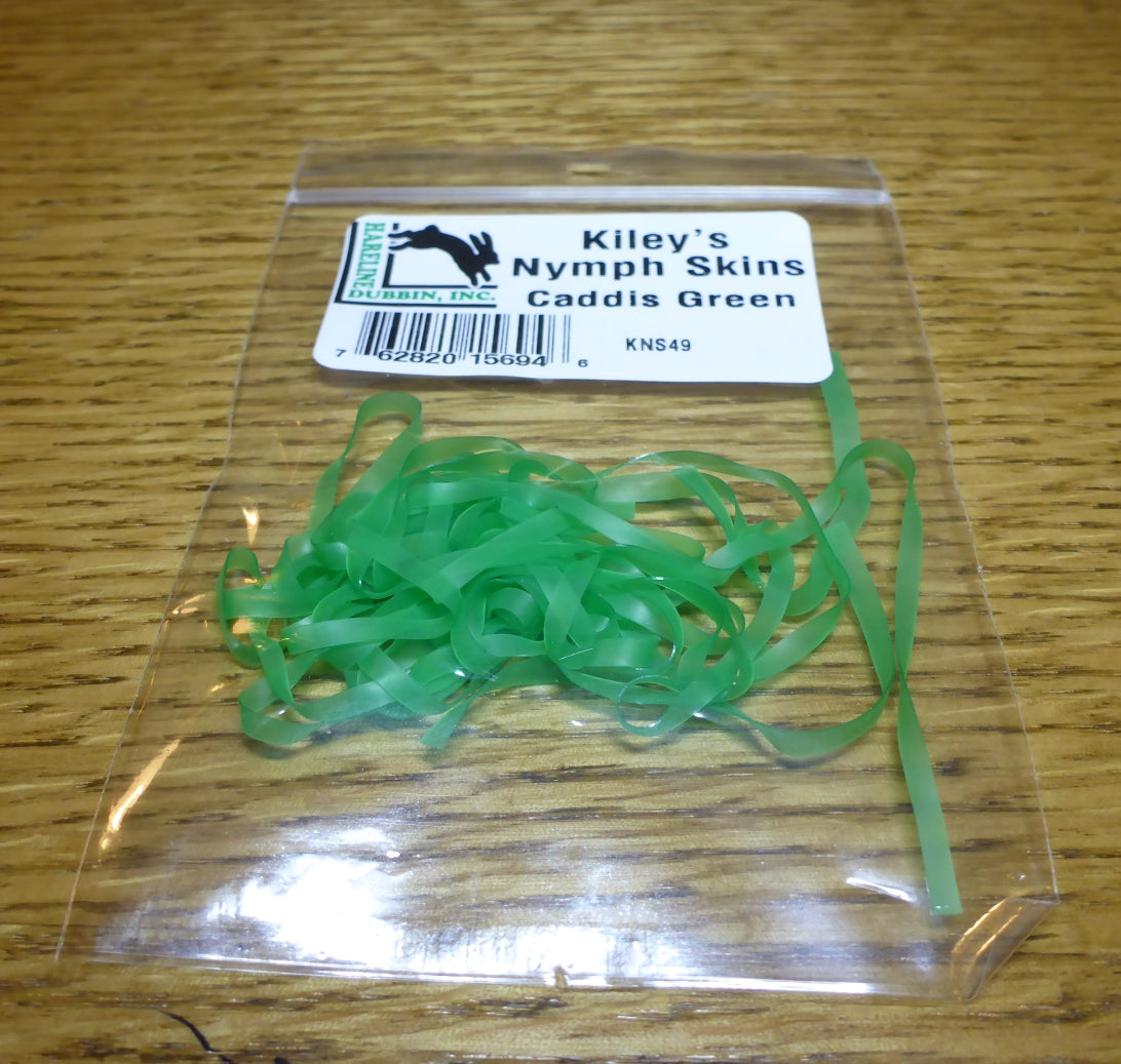 Kiley’s Nymph Skins Caddis Green AVAILABLE AT TROUTLORE FLY TYING STORE AUSTRALIA