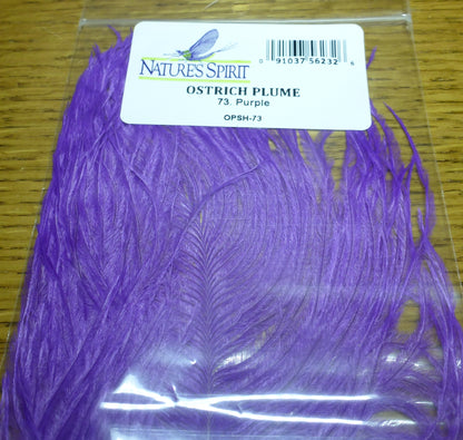 Nature’s Spirit Ostrich Plumes Purple AVAILABLE AT TROUTLORE FLY TYING STORE AUSTRALIA